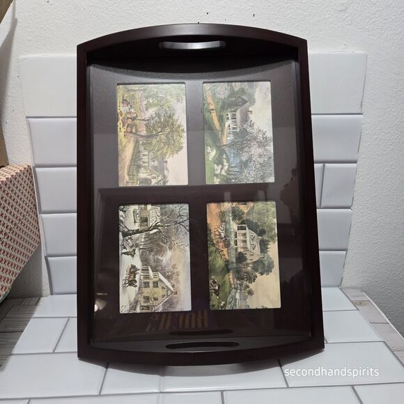 Rustic Charm Umbra Serving Tray – Featuring Vintage Currier & Ives Prints - Picture 5 of 5